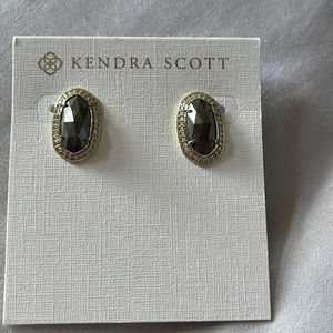 Kendra Scott Silver Cobalt Earrings